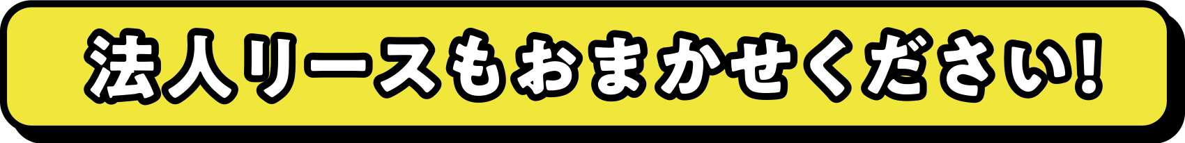 法人リースもおまかせください！